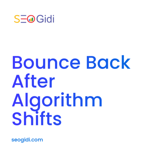 How to recover from Google Search Algorithm Update