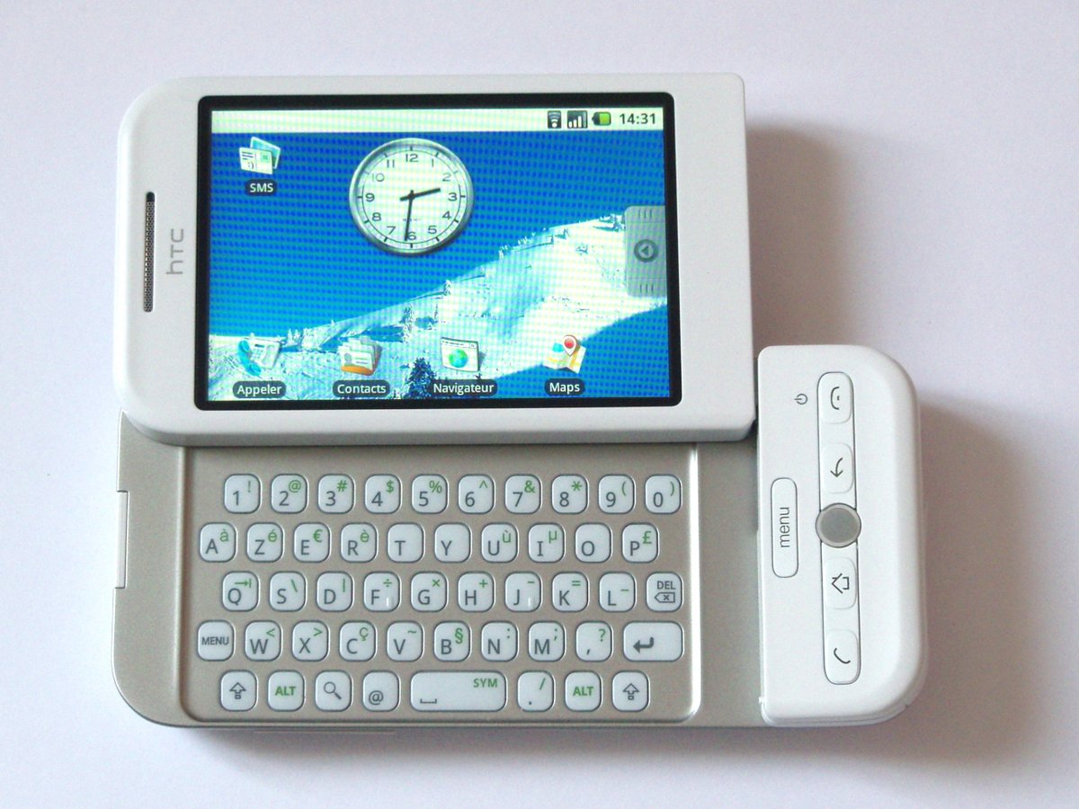 The first Android-powered phone, the HTC Dream