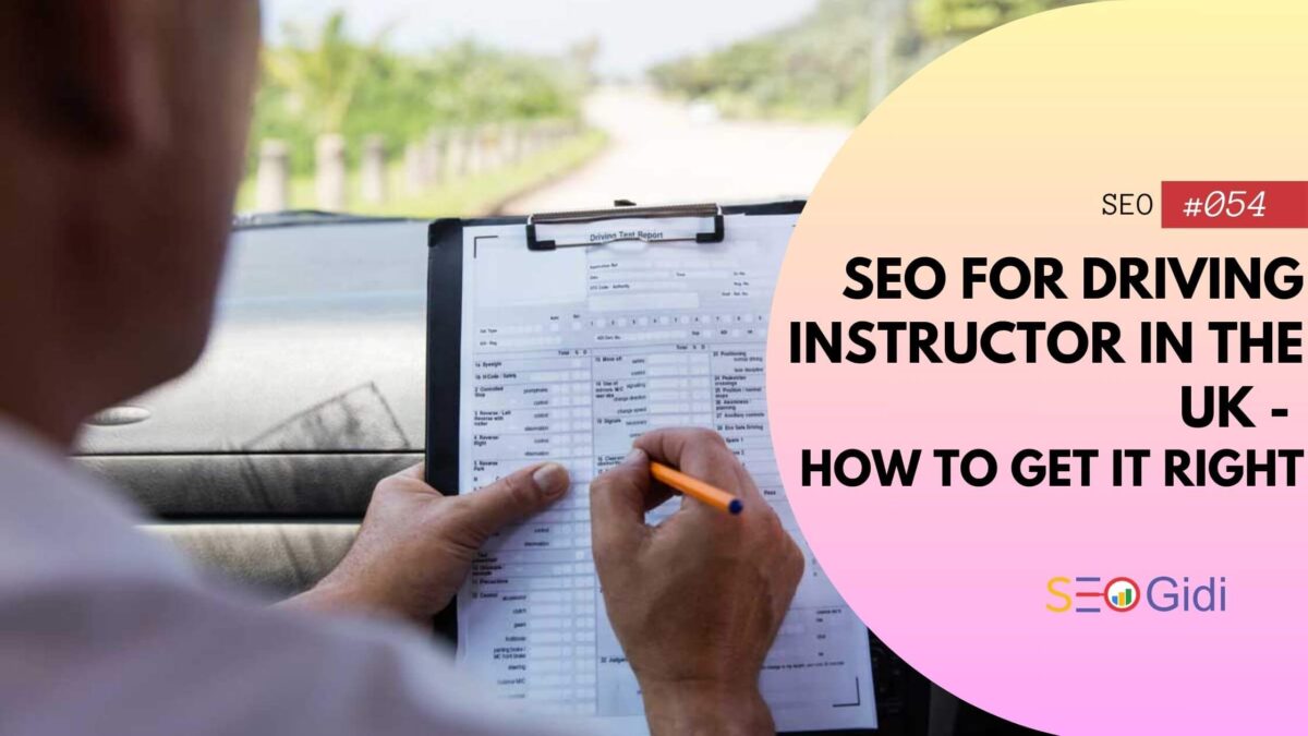 SEO for a Driving Instructor in the UK