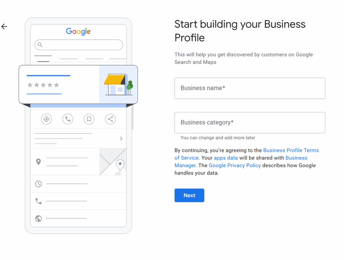 Setting up Google Business Profile in Nigeria screenshot